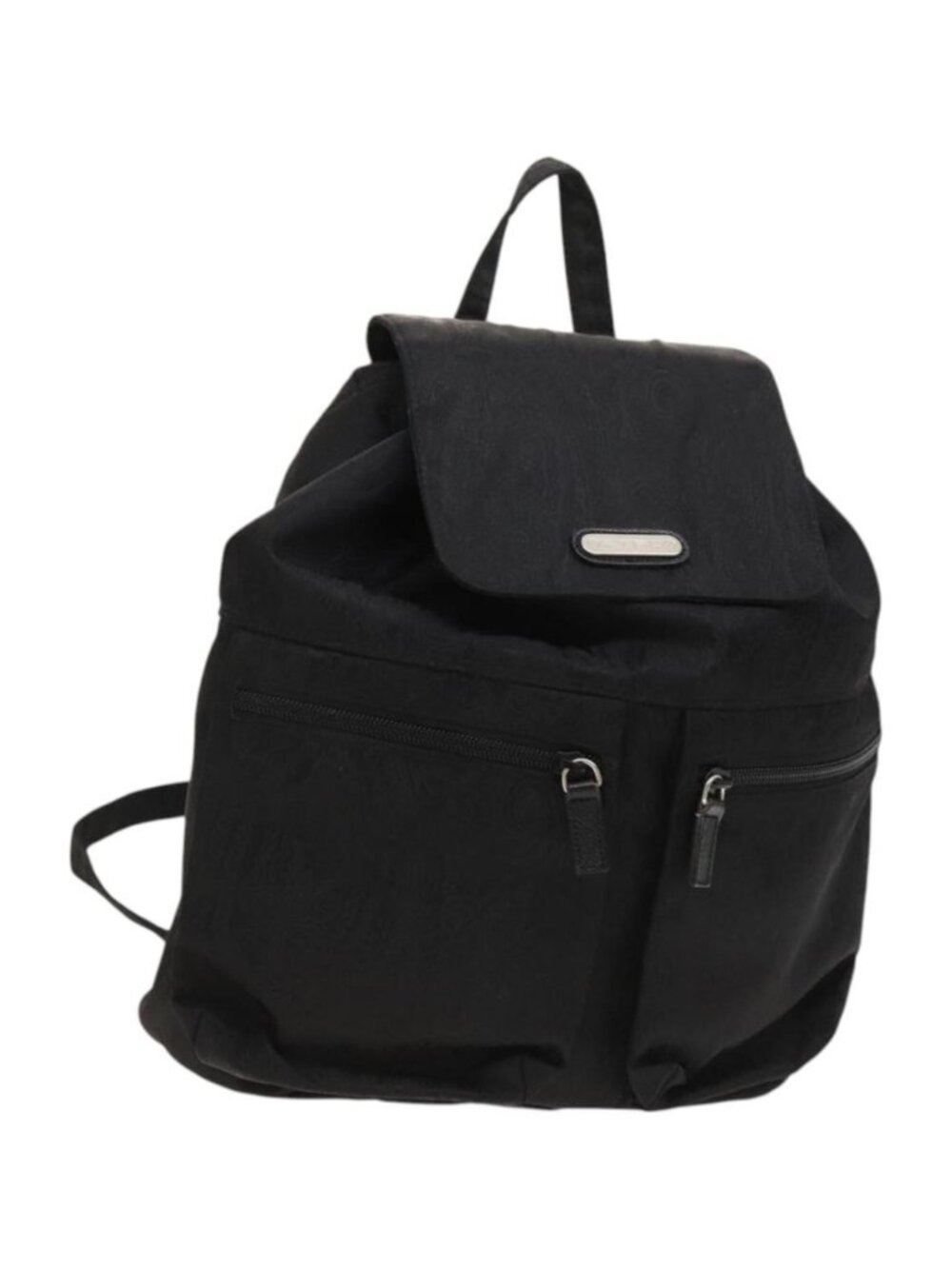 ETRO Backpack Nylon Silver Black
